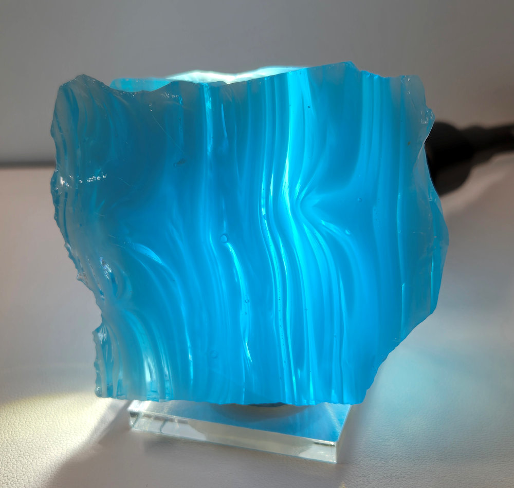 Rare Gem Multi Azure Elysium/Ice/Pastel Azure "Heart" Monatomic Andara Crystal 144.2 g. - Image 11