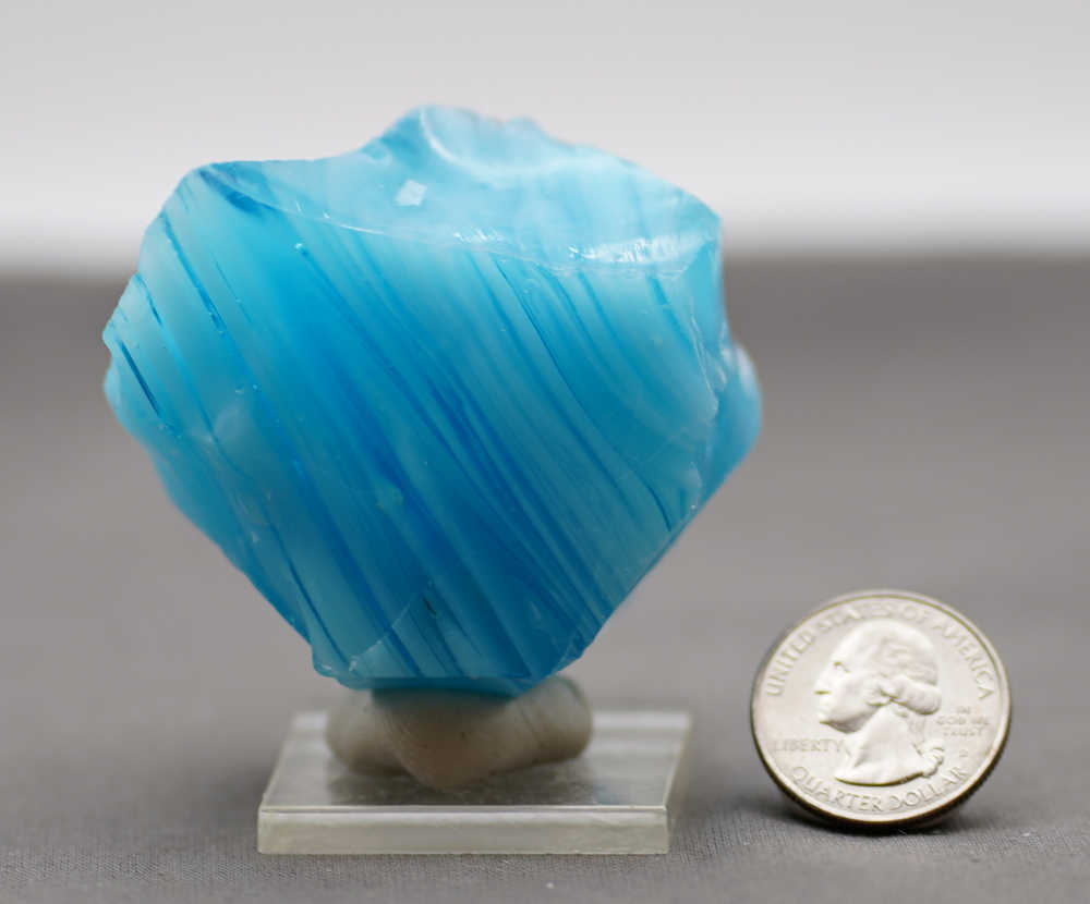 Rare Gem Multi Azure Elysium/Ice/Pastel Azure "Heart" Monatomic Andara Crystal 144.2 g. - Image 2