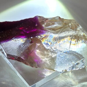 Rare Gem Multi Angel Aura Celestial Gold/HGW Pink/Raspberry Resonance Monatomic Andara Crystal 30.7 g.