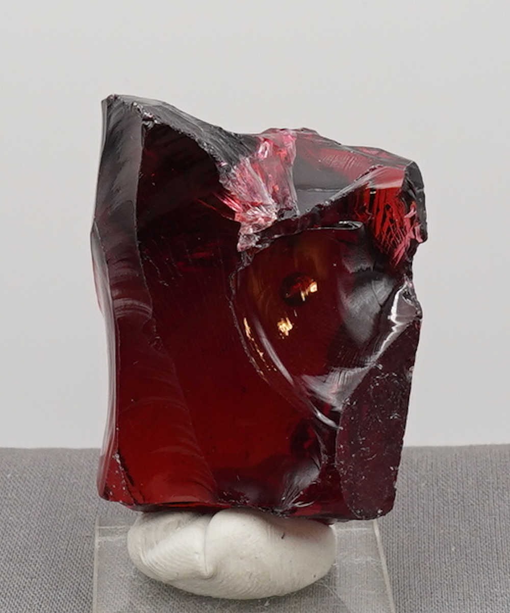 Rare Gem Raspberry Resonance/Gold "Heart" with bubble Monatomic Andara Crystal 108.8 g. - Image 6