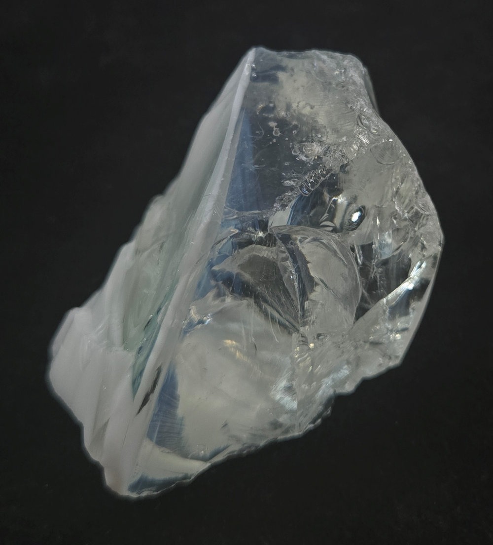 Rare Gem Banded Angel Aura Cosmic Ice/Glacier/Pastel Ice Monatomic Andara Crystal 80.2 g. - Image 4