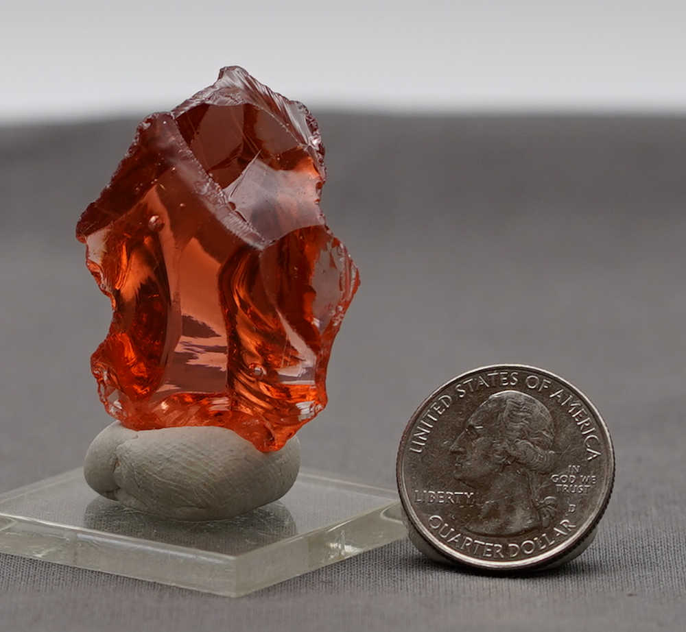 Rare Gem Angel Aura Lion's Heart/Gold with bubbles Monatomic Andara Crystal 25.0 g. - Image 9