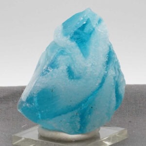 Rare Gem Banded Electric Blue/Cosmic Ice Sea Foam "Heart" Monatomic Andara Crystal 103.8 g.
