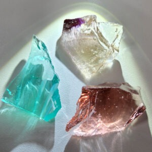 Rare Gem 3 Piece "Sacred Triad" Set Monatomic Andara Crystal 55.2 g.