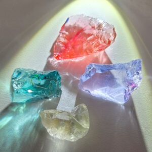 Rare Gem 4 Piece "Cultivate" Set Monatomic Andara Crystal 52.5 g.