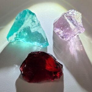 Rare Gem 3 Piece "Sacred Triad" Set Monatomic Andara Crystal 33.8 g.