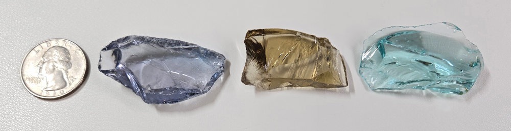 Rare Gem 3 Piece "Sacred Triad" Set Monatomic Andara Crystal 28.5 g. - Image 2