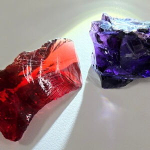 Rare Gem 2 Piece "Amplified" Set Monatomic Andara Crystal 36.5 g.