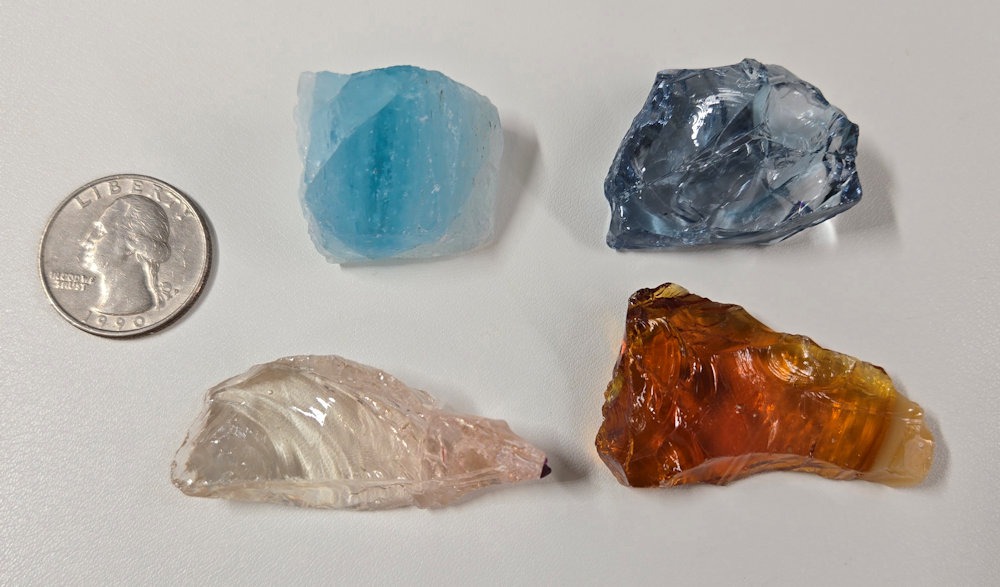 Rare Gem 4 Piece "Cultivate" Set Monatomic Andara Crystal 60.8 g. - Image 2