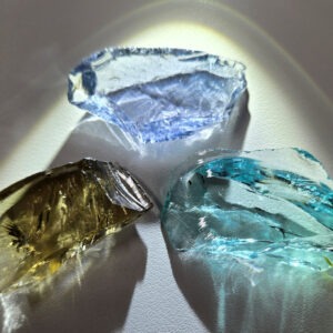 Rare Gem 3 Piece "Sacred Triad" Set Monatomic Andara Crystal 28.5 g.