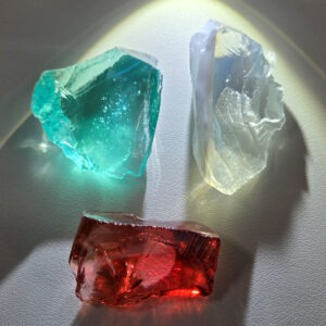 Rare Gem 3 Piece "Sacred Triad" Set Monatomic Andara Crystal 48.2 g.