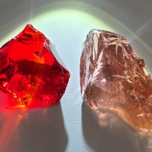 Rare Gem 2 Piece "Amplified" Set Monatomic Andara Crystal 29.7 g.