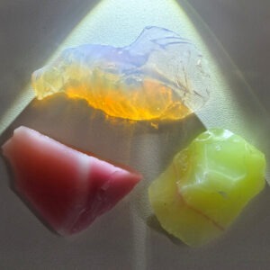 Rare Gem 3 Piece "Sacred Triad" Set Monatomic Andara Crystal 33.6 g.