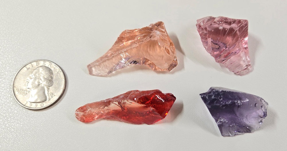 Gem 4 Piece "Cultivate" Set Monatomic Andara Crystal 35.3 g. - Image 2