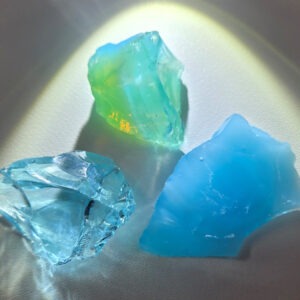 Rare Gem 3 Piece "Sacred Triad" Set Monatomic Andara Crystal 32.1 g.