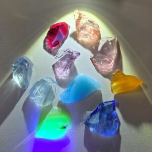 Gem 10 Piece Pendant Set Monatomic Andara Crystal 29.4 g.