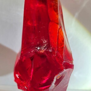 Rare Gem Multi Angel Aura Scarlet Shift/Sunrise/Earth Shaman "Heart" Monatomic Andara Crystal 316.4 g.
