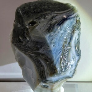 Rare Multi Banded Pastel Glacier/Adamantine/Earth Shaman/Ice "Heart" Monatomic Andara Crystal 176.1 g.