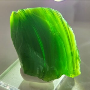 Rare Gem Banded Emerald/Pastel Emerald Monatomic Andara Crystal 50.8 g.