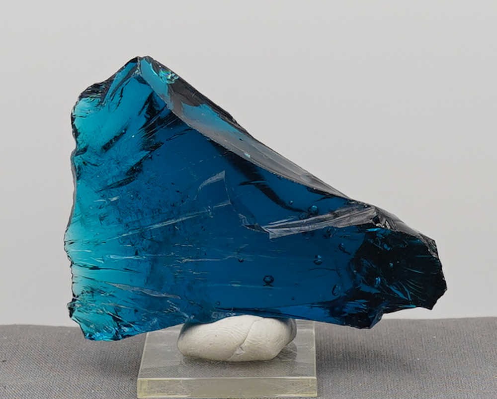 Rare Gem Elestial Starlight Sapphire with bubbles Monatomic Andara Crystal 102.9 g.