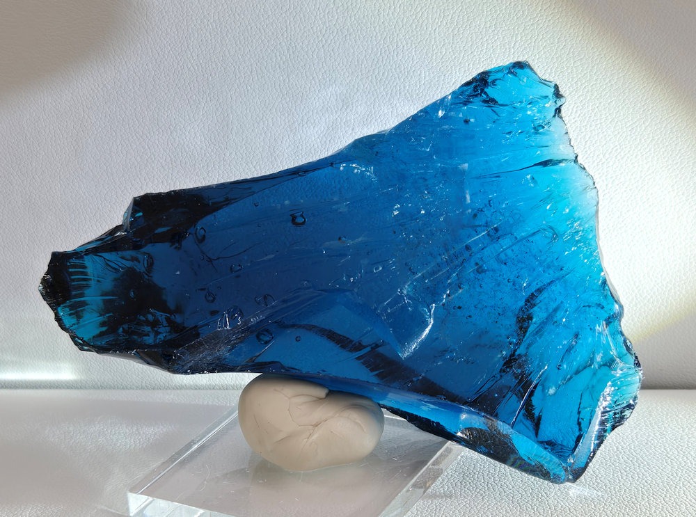 Rare Gem Elestial Starlight Sapphire with bubbles Monatomic Andara Crystal 102.9 g. - Image 13