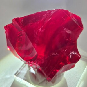 Rare Gem Banded Angel Aura Scarlet Shift/Earth Shaman Monatomic Andara Crystal 40.5 g.