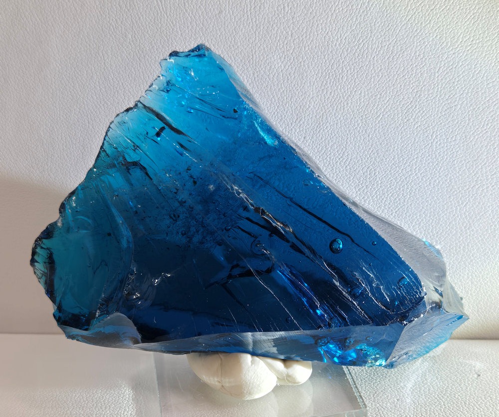 Rare Gem Elestial Starlight Sapphire with bubbles Monatomic Andara Crystal 102.9 g. - Image 11