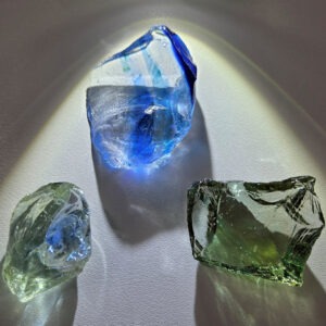 Rare Gem 3 Piece "Sacred Triad" Set Monatomic Andara Crystal 47.5 g.