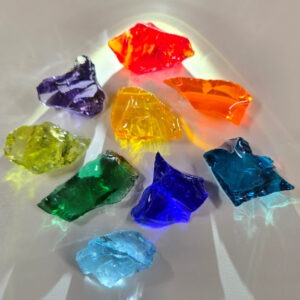 Gem 9 Piece "Enlightenment" Set Monatomic Andara Crystal 106.1 g.