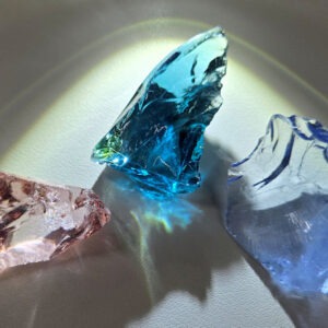 Rare Gem 3 Piece "Sacred Triad" Set Monatomic Andara Crystal 48.8 g.