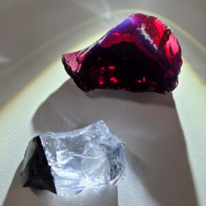 Rare Gem 2 Piece "Amplified" Set Monatomic Andara Crystal 31.6 g.