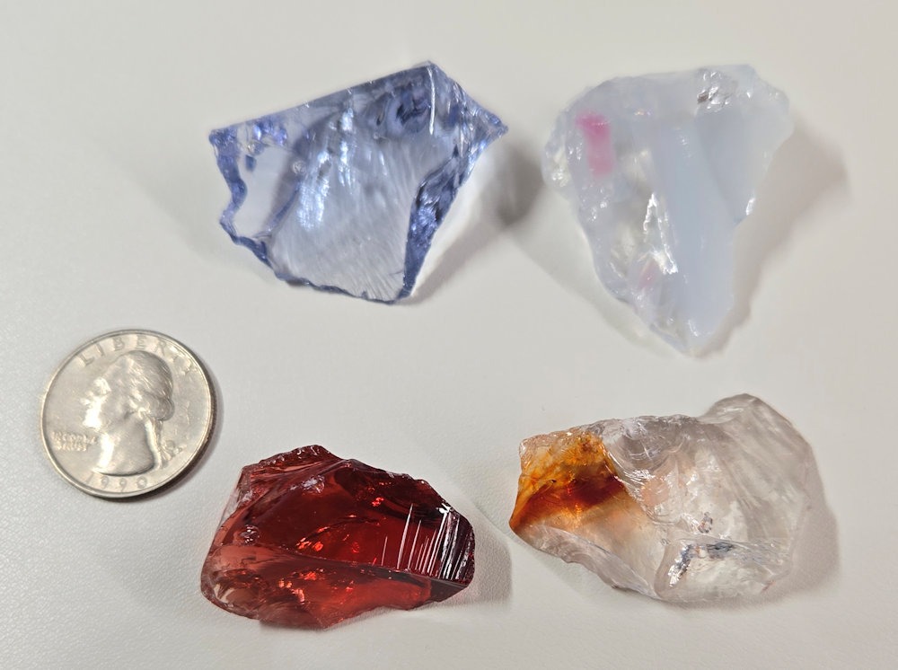 Rare Gem 4 Piece "Cultivate" Set Monatomic Andara Crystal 59.5 g.