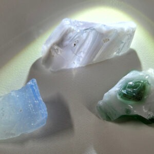 Rare Gem 3 Piece "Sacred Triad" Set Monatomic Andara Crystal 29.8 g.