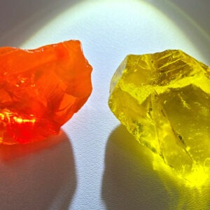 Rare Gem 2 Piece "Amplified" Set Monatomic Andara Crystal 34.7 g.