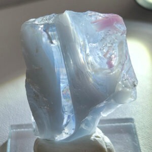 Rare Gem Multi Banded Pastel Lilac/Pastel Pink/Ice Monatomic Andara Crystal 29.1 g.