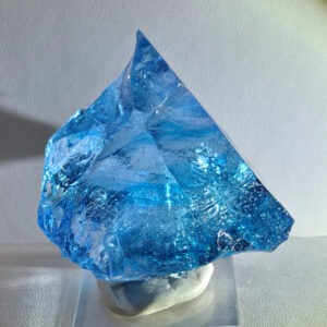 *Only Available "Heart" Piece* Rare Gem Multi Banded Azure Elysium/Electric Blue/Ice Sea Foam "Heart" Monatomic Andara Crystal 114.9 g.