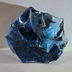 Rare Gem Indigo Elestial Sapphire with bubbles Monatomic Andara Crystal 117.9 g.