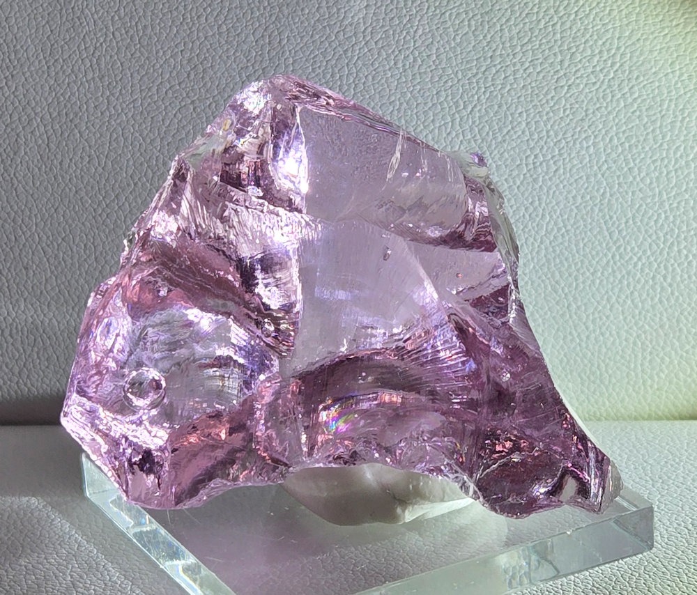 Rare Gem HGW Pink with bubbles Monatomic Andara Crystal 35.2 g. - Image 2