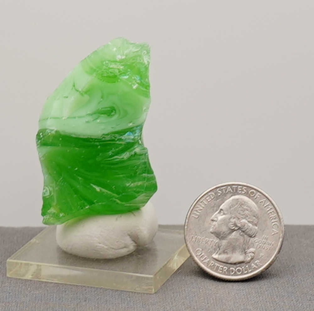 Rare Gem Banded Emerald/Pastel Emerald Monatomic Andara Crystal 39.5 g. - Image 12