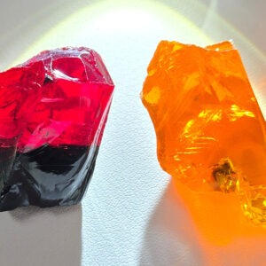 Rare Gem 2 Piece "Amplified" Set Monatomic Andara Crystal 29.4 g.