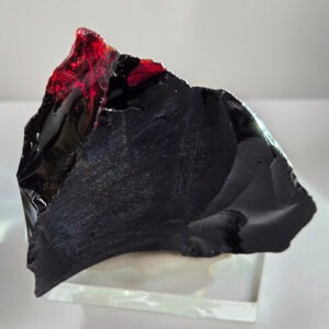 Rare Gem Multi Iridium Black/Scarlet Shift Monatomic Andara Crystal 55.7 g.