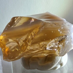 Rare Gem Angel Aura Lemurian Etherium Gold/Pastel Ice Monatomic Andara Crystal 28.3 g.