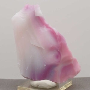 Rare Multi Banded Pastel Pink/Lilac/Raspberry/Ice "Heart" Monatomic Andara Crystal 91.7 g.
