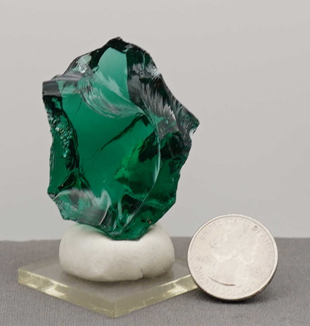 Rare Gem Blue/Green Emerald Shift with bubbles Monatomic Andara Crystal 50.3 g. - Image 9