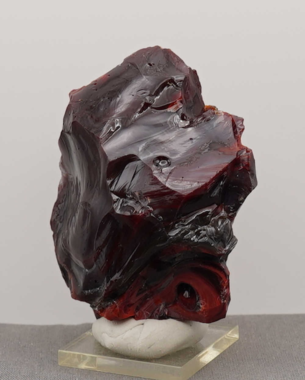 *One of a Kind* Gem Multi Banded Dragon's Blood/Scarlet/Iridium Earth Shaman "Heart" Monatomic Andara Crystal 179.0 g. - Image 12