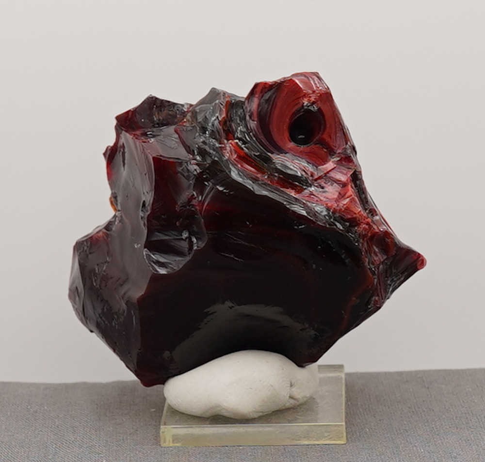 *One of a Kind* Gem Multi Banded Dragon's Blood/Scarlet/Iridium Earth Shaman "Heart" Monatomic Andara Crystal 179.0 g. - Image 13