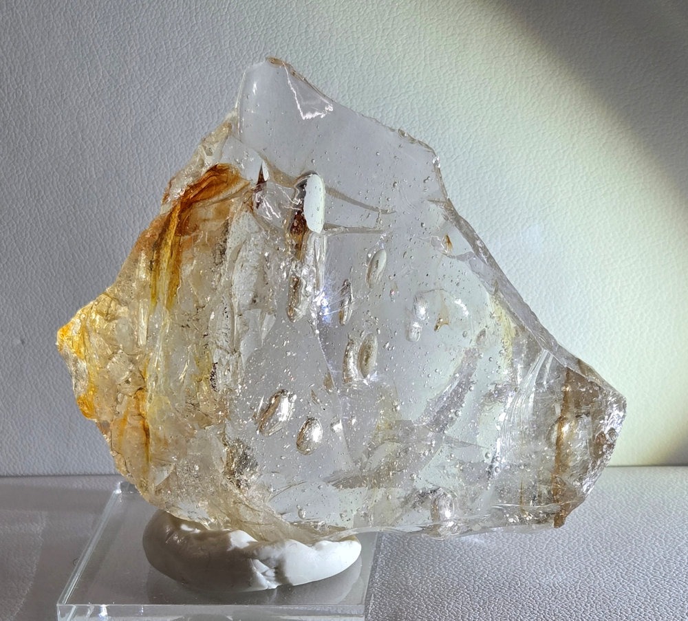 Rare Gem Multi Angel Aura Celestial Gold/Sunrise/Solaris/Earth Shaman Sea Foam Monatomic Andara Crystal 82.0 g. - Image 2