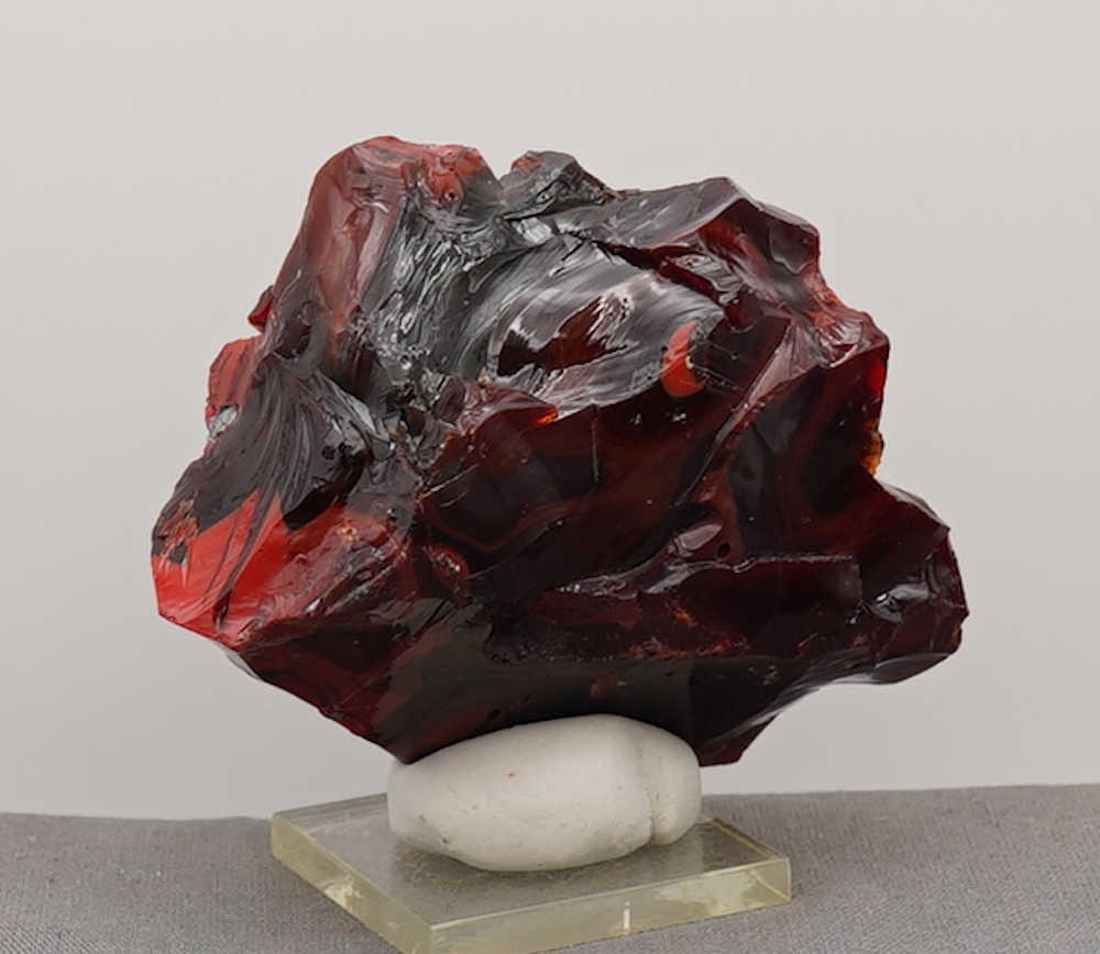 *One of a Kind* Gem Multi Banded Dragon's Blood/Scarlet/Iridium Earth Shaman "Heart" Monatomic Andara Crystal 179.0 g. - Image 14