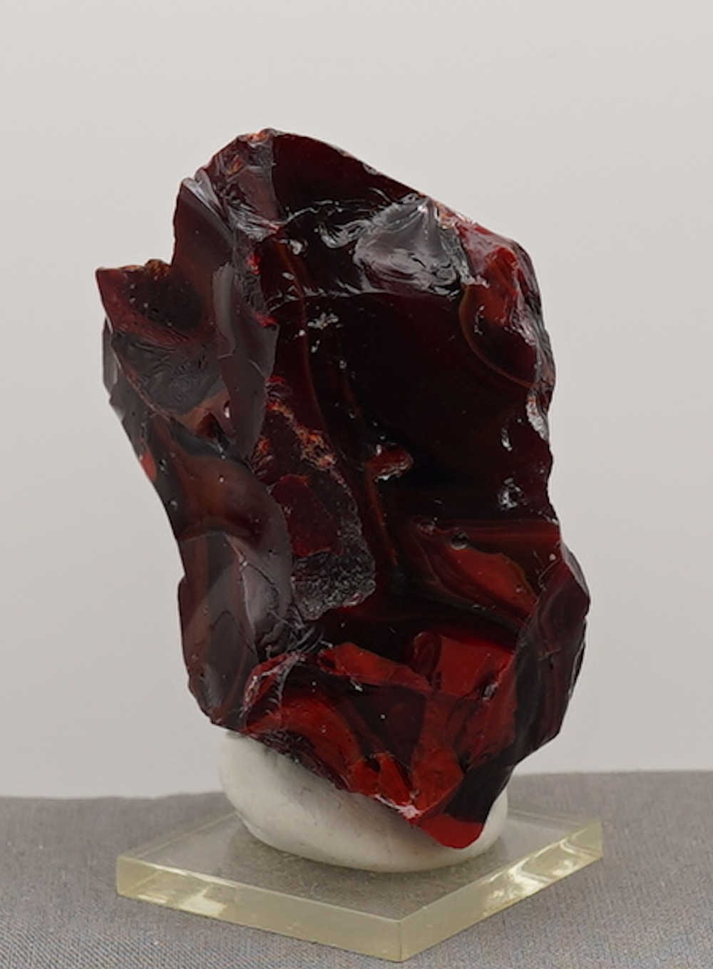 *One of a Kind* Gem Multi Banded Dragon's Blood/Scarlet/Iridium Earth Shaman "Heart" Monatomic Andara Crystal 179.0 g. - Image 8