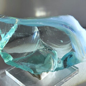 Rare Gem Bicolor Angel Aura Bleu Topaz/Pastel Ice Monatomic Andara Crystal 45.3 g.